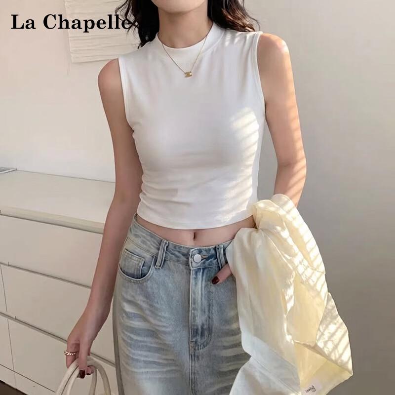 

Женский короткий топ-майка с воротником-стойкой La Chapelle M