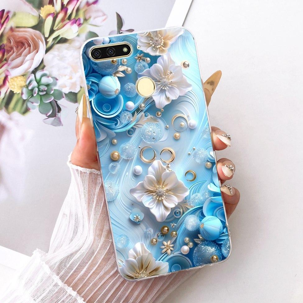 For Huawei Y6 Prime 2018 Case Transparent Cute Fashion Butterfly Funny Painted Casing For Huawei Y6Prime 2018 ATU-L31 ATU-L42