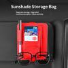 Auto-Sonnenblenden-Organizer mit mehreren Taschen, Visitenkarten-Aufbewahrungsmanagement, Sonnenbrillenhalter, Visier-Zubehör, Auto-Innenraum