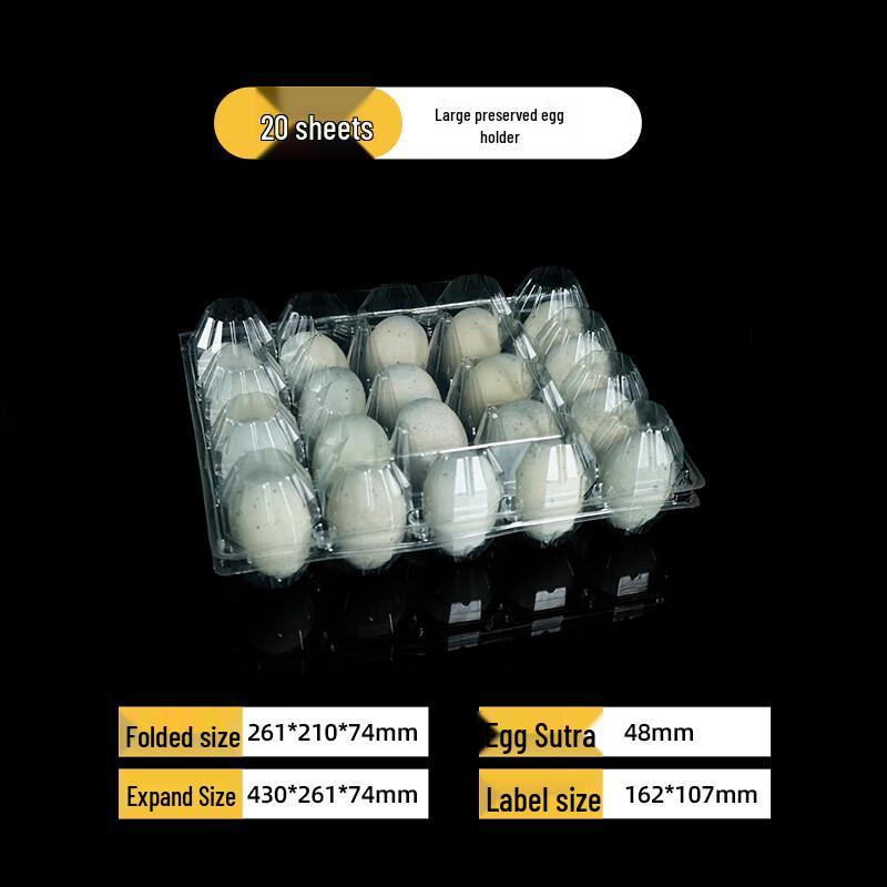 Thickened Transparent Plastic Egg Tray