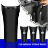 1pc/2pcs Car Accessories Multi Functional Umbrella Storage Bucket Water Bottle Holder Trash Can For VW Rline Golf Mk8 Passat B6