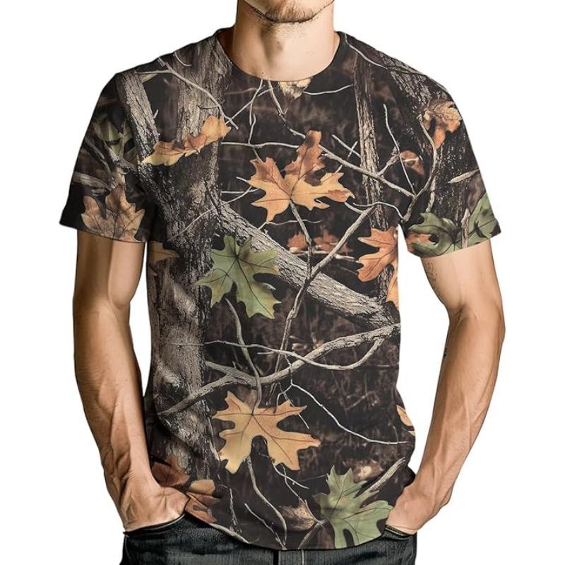 Men's Camouflage Pattern Is Suitable for Outdoor Activities, Designed for Summer Ventilation and Exclusive Use