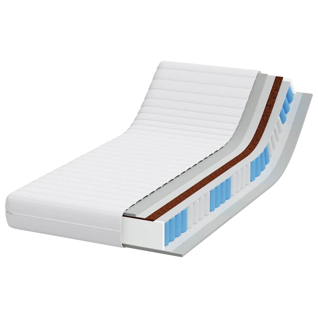 White Mattress 90 x 190 cm Pocket Spring