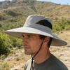 Bucket Hat Breathable Mesh Fabric Wide Brim Adjustable Fit UV Protection Hat Outdoor Activities Foldable Sun