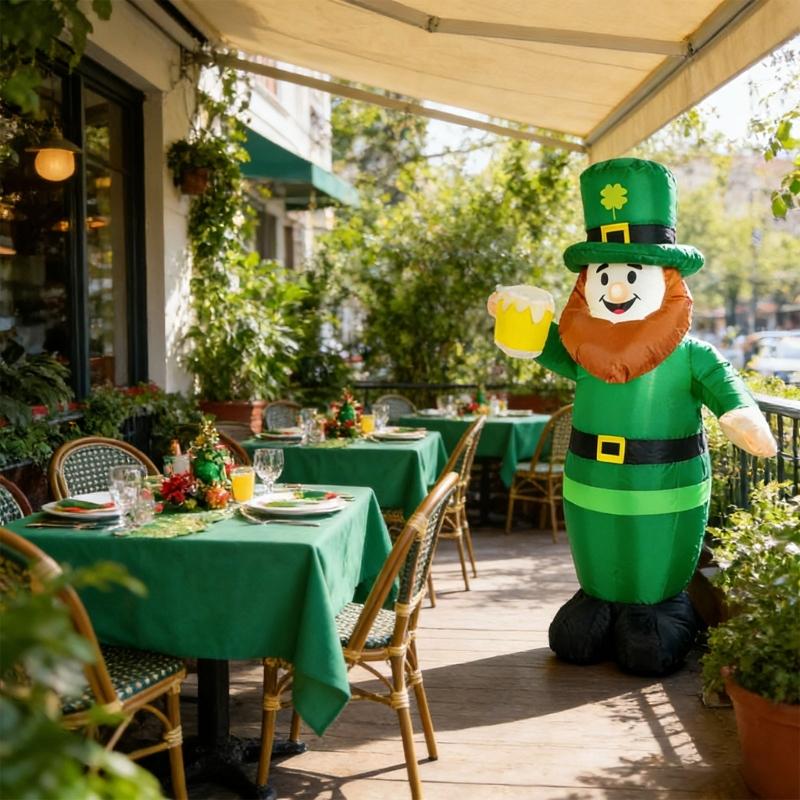 Waterproof Polyester Seasonal Inflatable Character With Internal Fan And Stakes For Outdoor Use