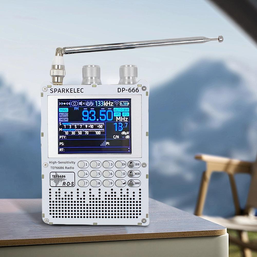 DP-666 Radio TEF6686 Sensibilitate Ridicată Bandă Completă Radio FM AM Unde Scurte Radio cu Baterii