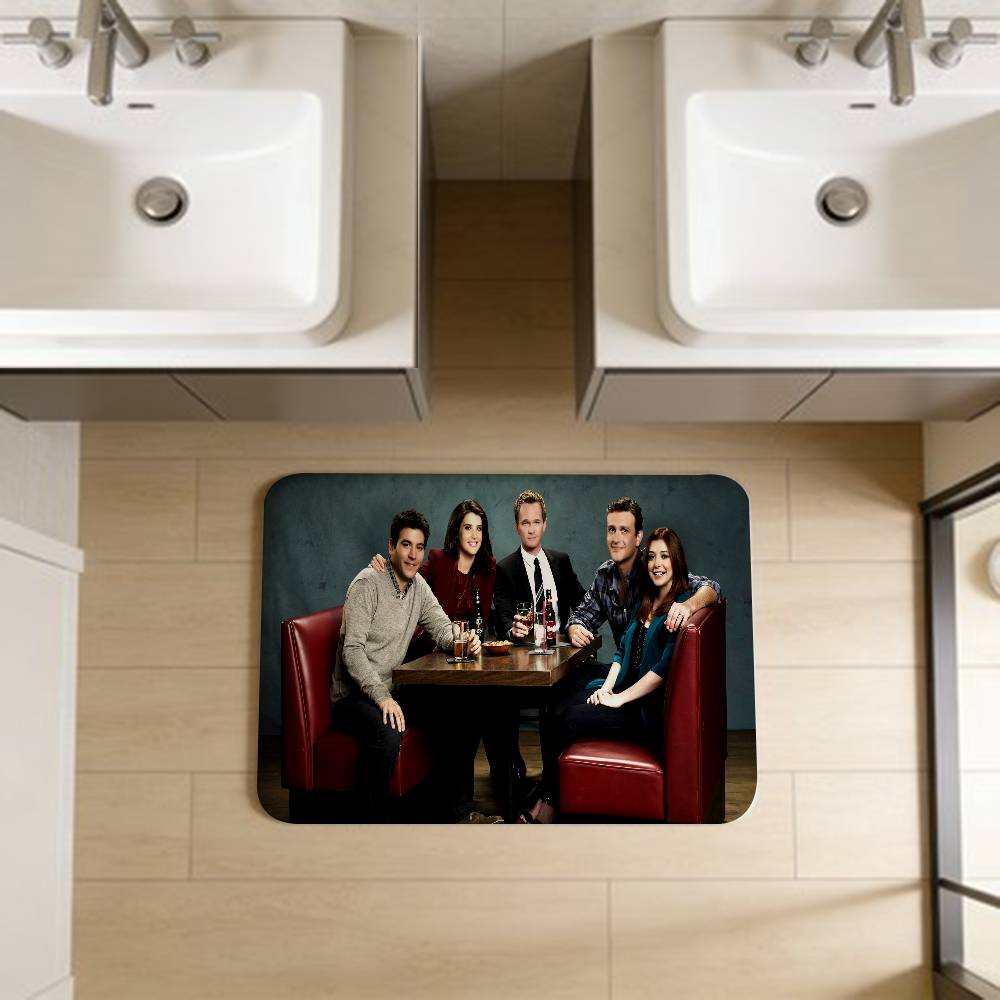 Tapis de salle de bain Classique TV How I Met Your Mother Antidérapant Absorbe l'eau Bande longue Coussin Tapis de chambre Bienvenue Paillasson