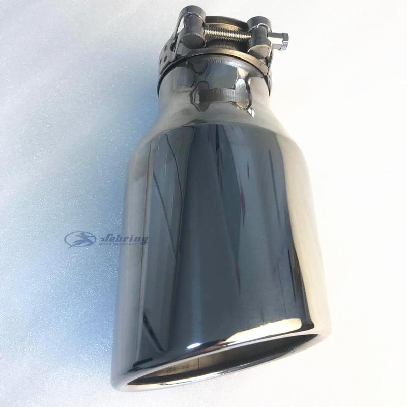 Automobile Muffler Modified Tail Pipe Stainless Steel Silver Large Caliber 114 Universal Tail Throat Oblique Exhaust Head Slight