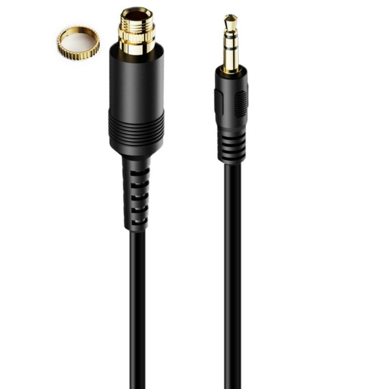 

3.5mm Mono Extension Cable Auxiliary 3.5mm Male to Female Locking Nut Panel Mount Cable Car Stereos Audios Adapter
