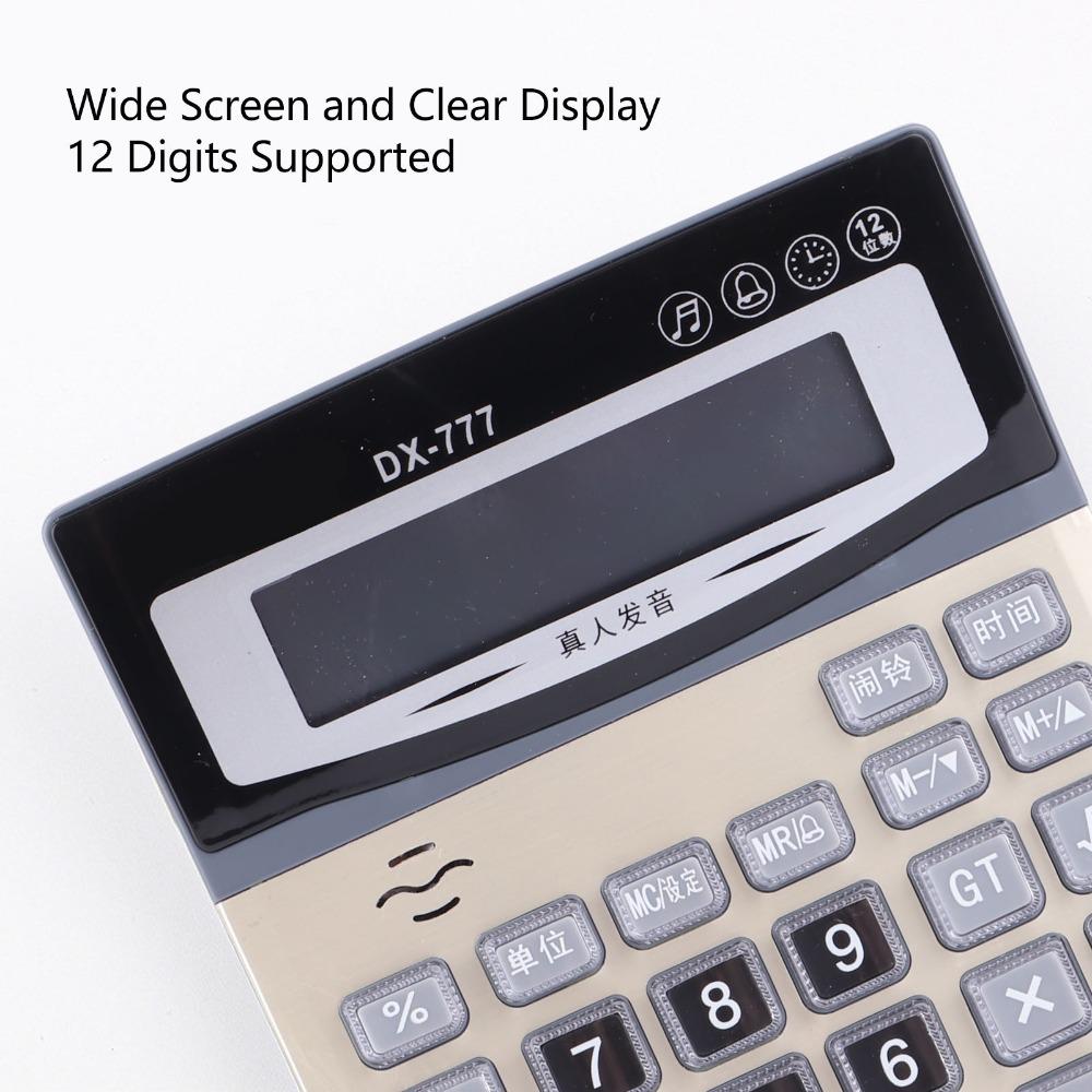 Large Office Calculator Clear Display Desktop Calculator Durable Desk Calculator Office