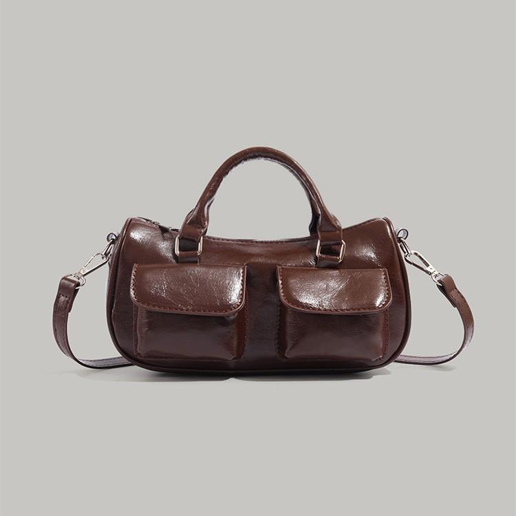 Large Capacity Bowling Bag 2024 New Autumn Winter Handbag High-end Daily Casual Versatile Shoulder Crossbody Bag