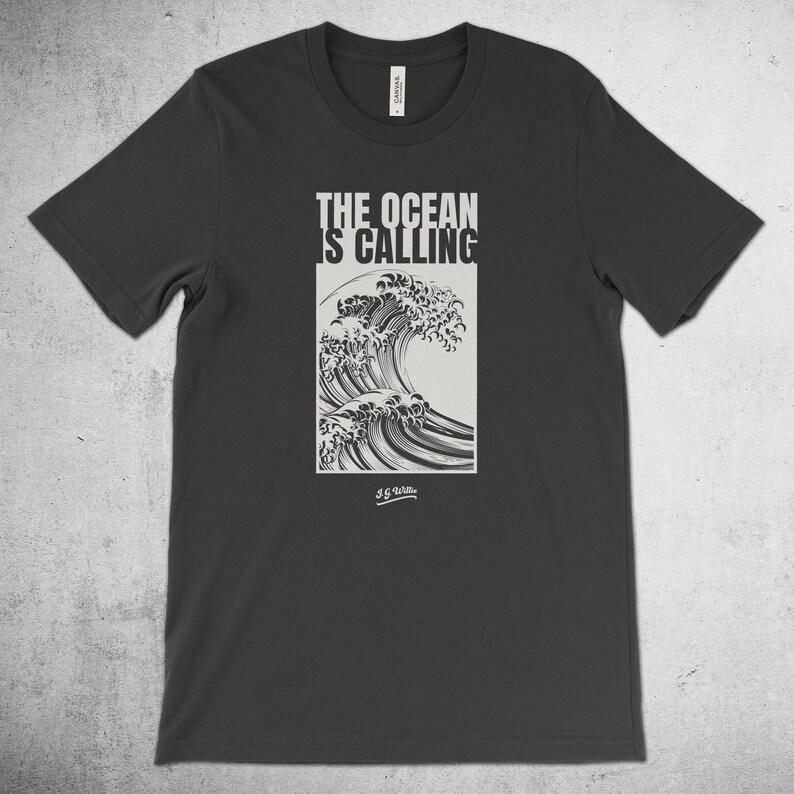 

Ocean Is Calling for High-quality Cotton Casual Street High-quality Printed Men and Women with The Same Style of Art Aesthetics 4XL