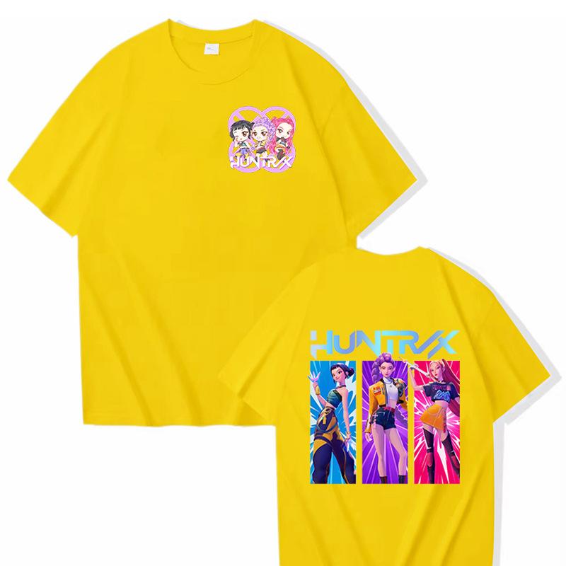 Hot Sale KPop Demon Hunters Graphic T Shirts Men Women Clothing Fashion Cartoon T-shirts Summer Casual T-shirt Streetwear