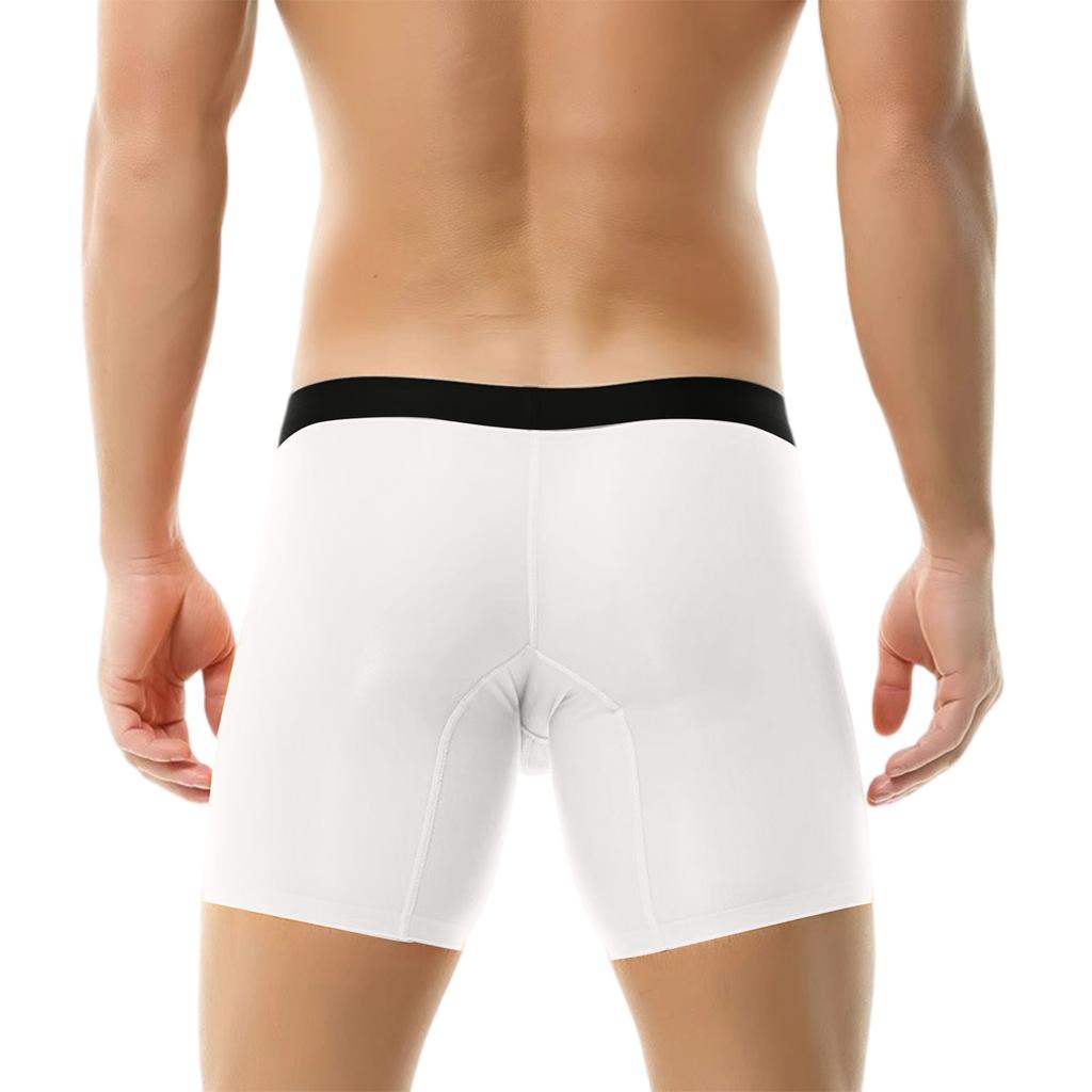Men's Boxer Underpants, Ice Mesh Breathable Underpants, Sports Extension, Reverse Crotch Shorts