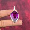 Pandantiv cu ametist roz, pandantiv cu pietre prețioase lucrate manual, bijuterii cu design unic pandantiv din argint 925