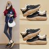 Women's Winter Warm Chunky Platform Sneakers Faux Fur Lining Walking Shoes Casual Comfortable Fleece Lined Non-Slip Lace-Up Tennis Sneakers for Women