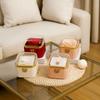 Cute Rotating Rose Box Romantic Surprise Jewelry Storage Box Necklace Storage Case  Mother's Day