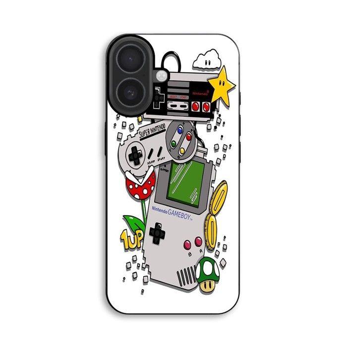 Hülle Für iPhone 18 Konsolen nintendo vintage old school Maniacase schwarz