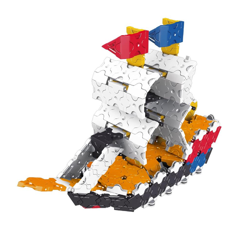 Yoshiritsu LaQ Hamacron Constructor Ships (420 Pieces + SP12 Pieces) L009050
