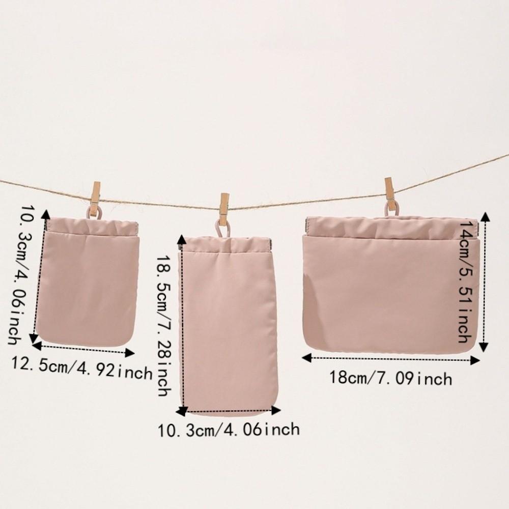Portable Eyewear Storage Bag Soft Earphone Bag Automatic Closing Makeup Pouch Reading Glasses