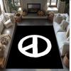 Peaceminusone Printed Crystal Velvet Area Rug, Soft Anti-Slip Water Absorbent Floor Mat for Living Room Bedroom
