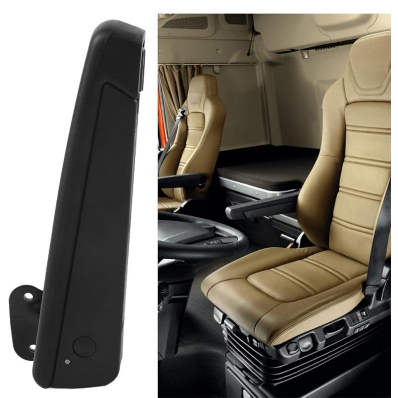 Flexible Position Vehicle Armrest Turning 90° Angle Driver Comfort Support PU Leather Cover Strong Build Works With Specific Cars