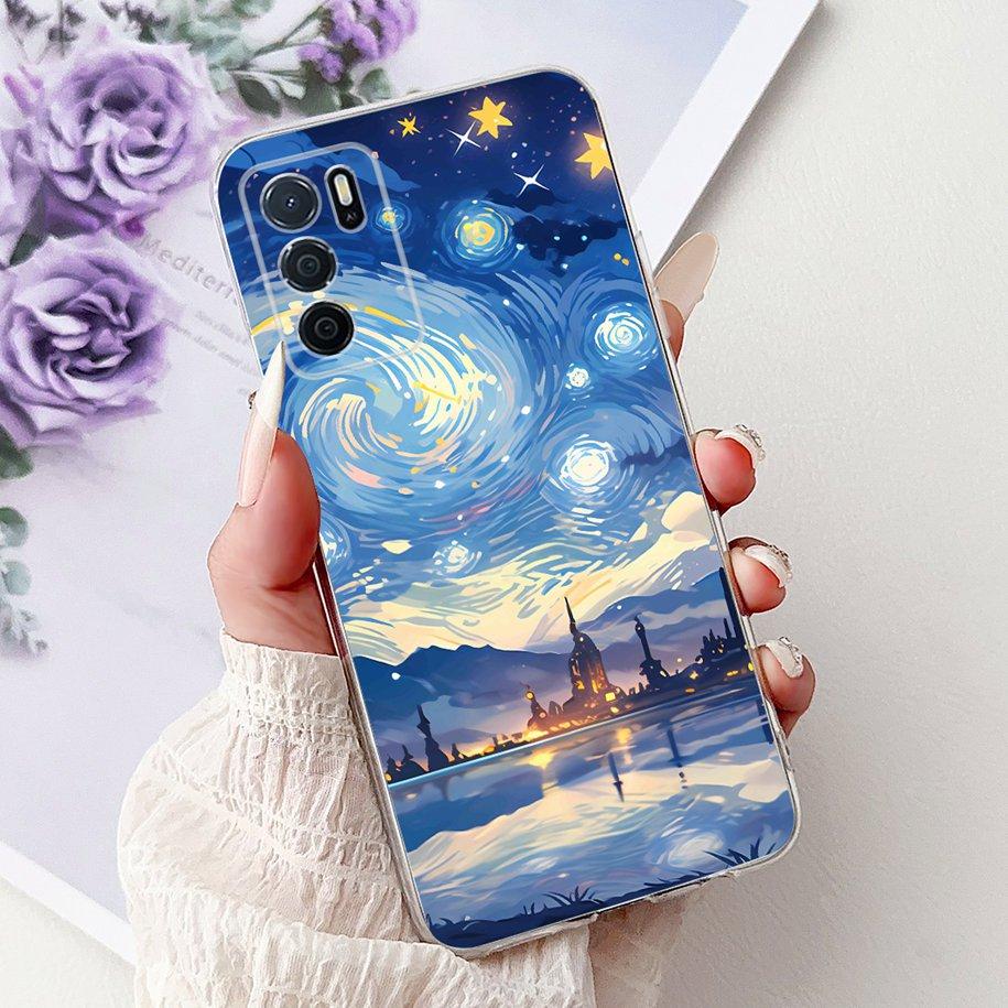 For Oppo A16 A16s Case CPH2269 CPH2275 CPH2271 A 16 TPU Cover Fashion Flower Soft Funda For OPPO A54s CPH2273 OppoA16 Phone Case