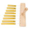8Tone Chimes SingleRow Tube Children s Percussion Instruments Orff Preschool Toys with Hammer(Gold )