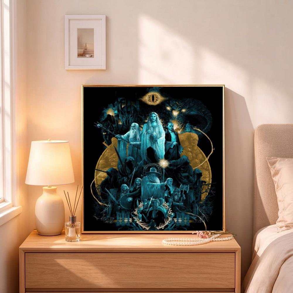 Mystical Owl Witch 5D Diy Diamond Paintings Mosaic Wall Round Diamond Art Painting Kits Embroidery Crystal Accessories Frameless