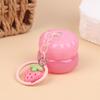 1Pcs 5G Mini Empty Plastic Lip Mask Jars With Keychain Pendant Lip Balm Cans Cream Lip Balm Containers Lipstick Makeup Container