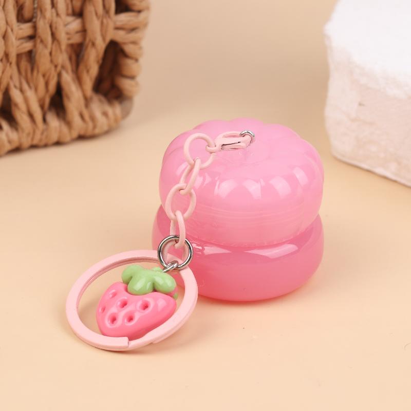 1Pcs 5G Mini Empty Plastic Lip Mask Jars With Keychain Pendant Lip Balm Cans Cream Lip Balm Containers Lipstick Makeup Container