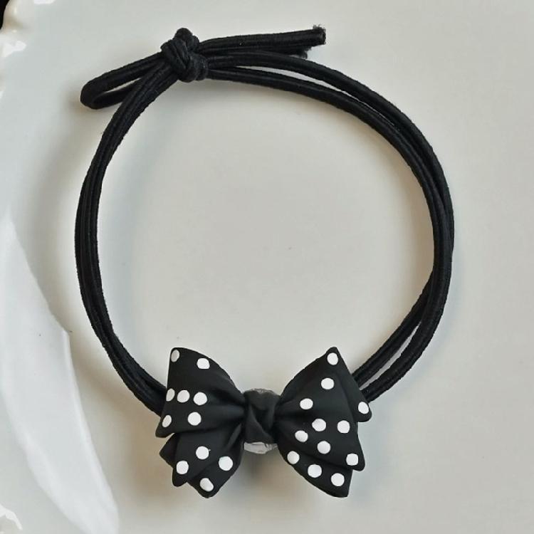 Dot Bowknot Hair Clip InsStyle Hair Rope Female Hair Styling Tool Ornaments
