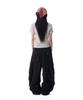AAKAM 98 Knee Pin-Tuck Contrast Cargo Pants (Black)
