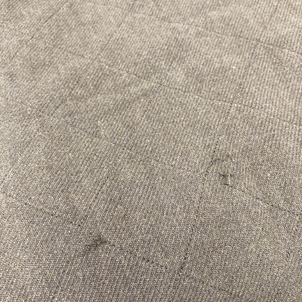 RRL Khaki Checkered Hickory Quilted Work Shirt Tops M khakiUsed