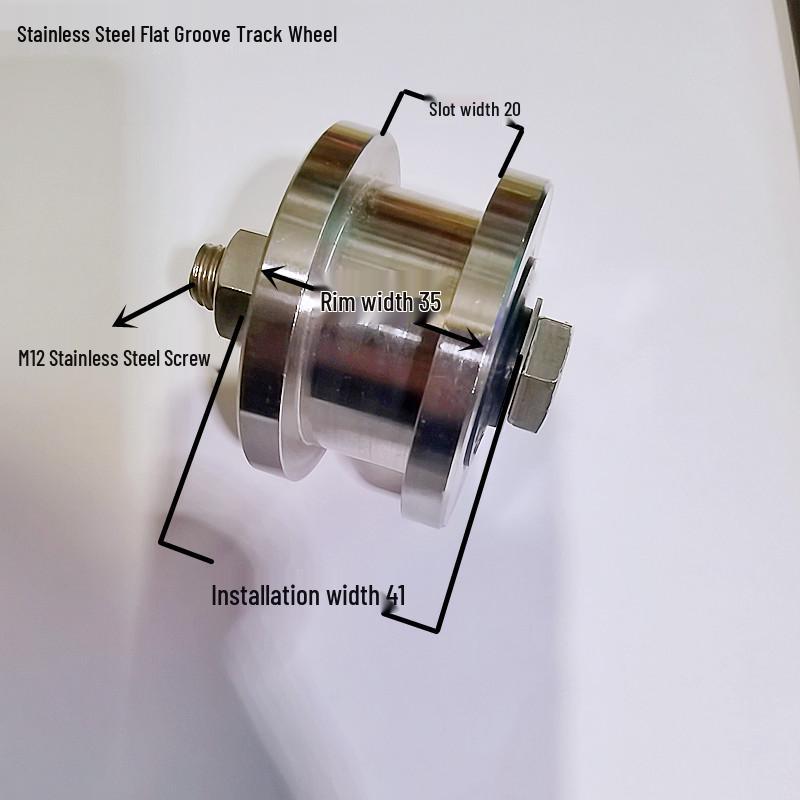 Stainless Steel Silent Sliding Door Nylon Track Roller for Courtyard Gate 