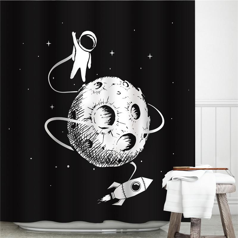 3D Grey Geometric Stone Shower Curtains Fabric Waterproof Bathroom Curtain Renew Home Hotel Decorative Curtains Blackout Screen