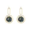 Crystal Earrings Women'S High-End Light Luxury Earrings Temperament Stud Earrings