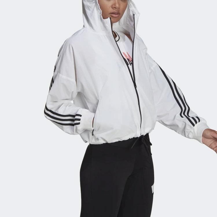 adidas Sportswear Future Icons Women's Woven Windbreaker White Black HE4177