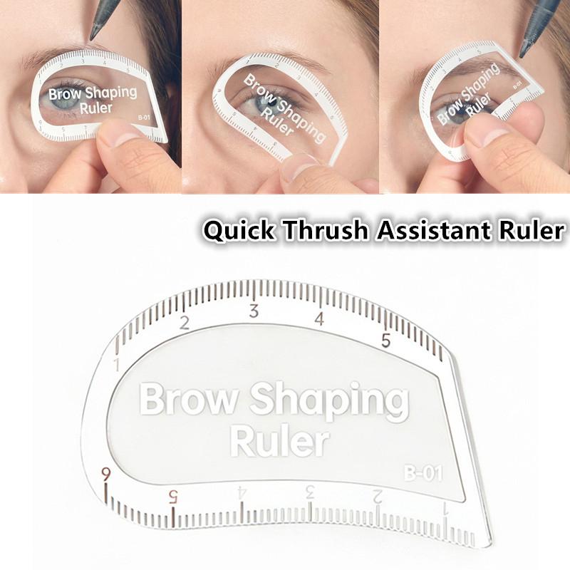 1 ks pravítko pro mapování obočí tvarovací pravítko na obočí rychlé kreslení za 1 minutu design obočí snadný nástroj mikroblading permanentní make-up šablony