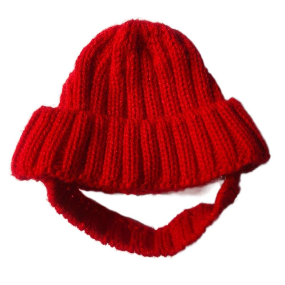 Ear-Exposed Pet Knitted Hat Cute Pet Ears Covers Headgear Dog Ear Muffs Winter