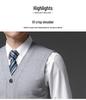 Men's Wool V-Neck Vest: Autumn/Winter Middle-Aged Casual Knitted Thick Cardigan