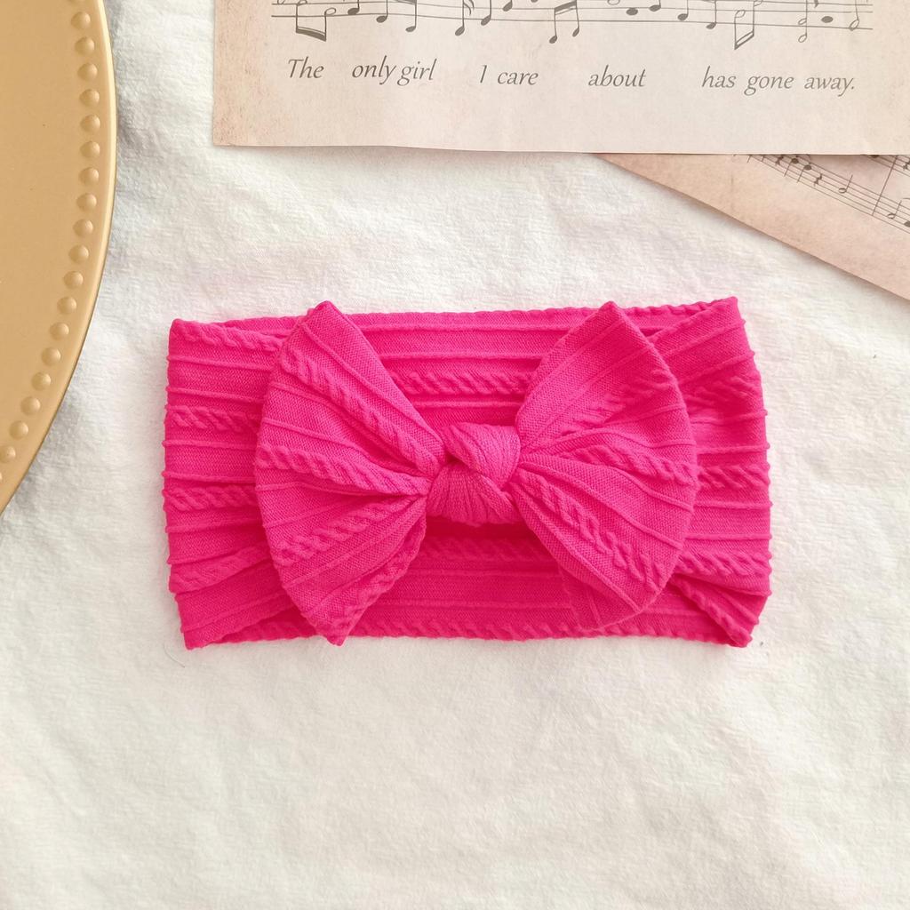 European & American Elastic Nylon Bow Baby Headband Hair Accessories