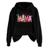 Women's Fashionable Casual Long-Sleeved Hooded Printed Sweatshirt