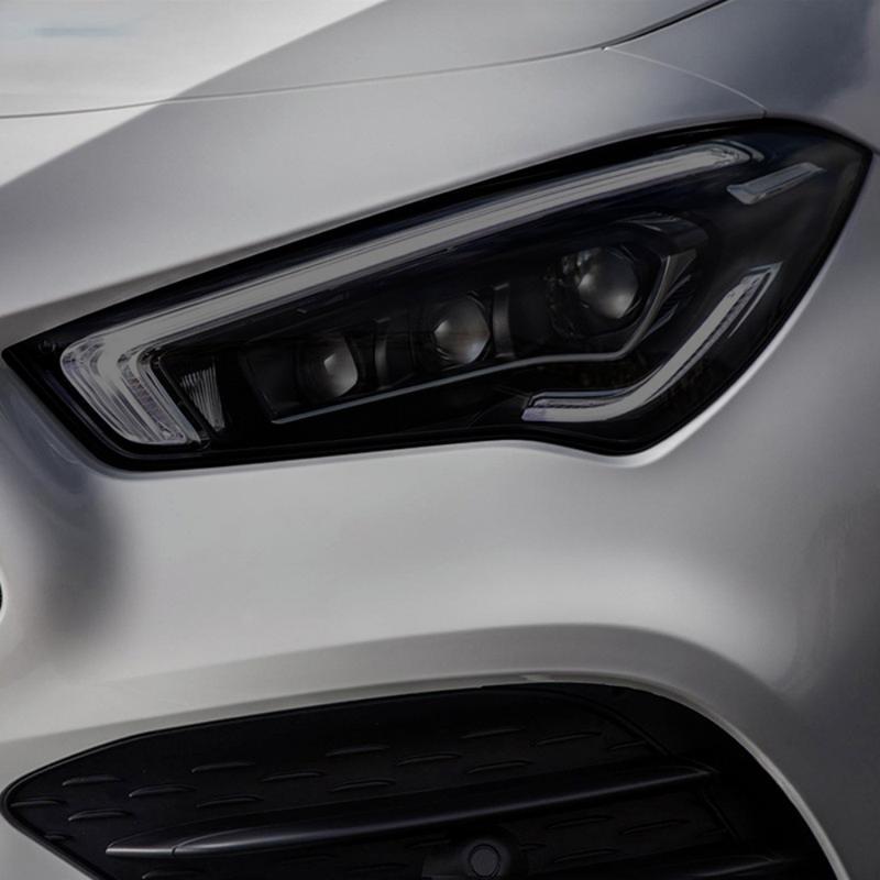 TPU Headlight Protector Film Black For Mercedes-Benz Cla-Class -2024 Transparent With tallation Tools Auto Accessories