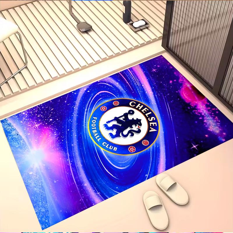 Chelsea F.C Print Rug, Washable Floor Carpet, For Entryway Dorm Laundry Room Office Study, Home Decor Birthday Christmas Gift