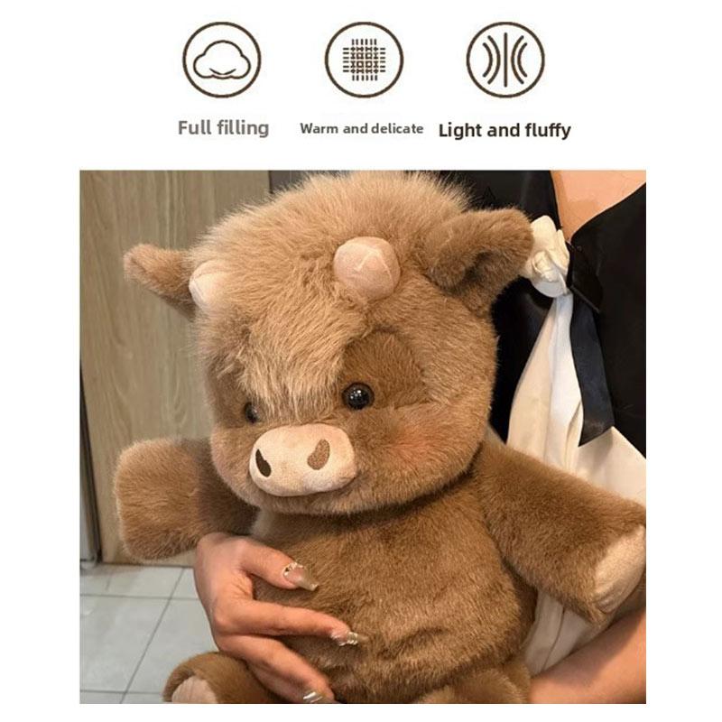 40cm Cute West Highland Calf Plush Toys Creative Run Fast Cartoon Soft Stuffed Animal Babys Appease Doll Pendat For Kid Gifts