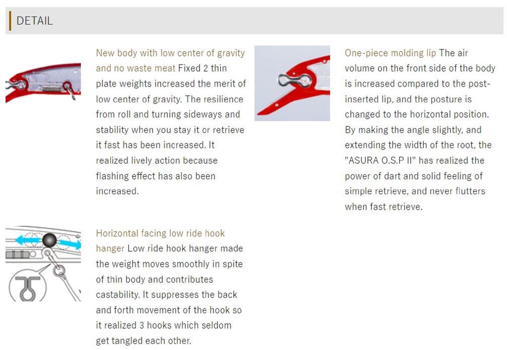 OSP Asura II 92.5 mm 8.4 grams Suspend Lure H-09 (5161)