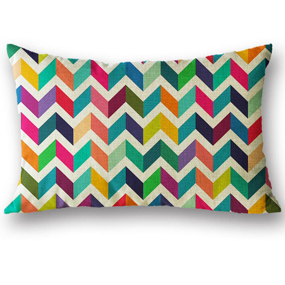 Rectangle Cushion Cover Silk Throw Pillow Case Pillowcase 