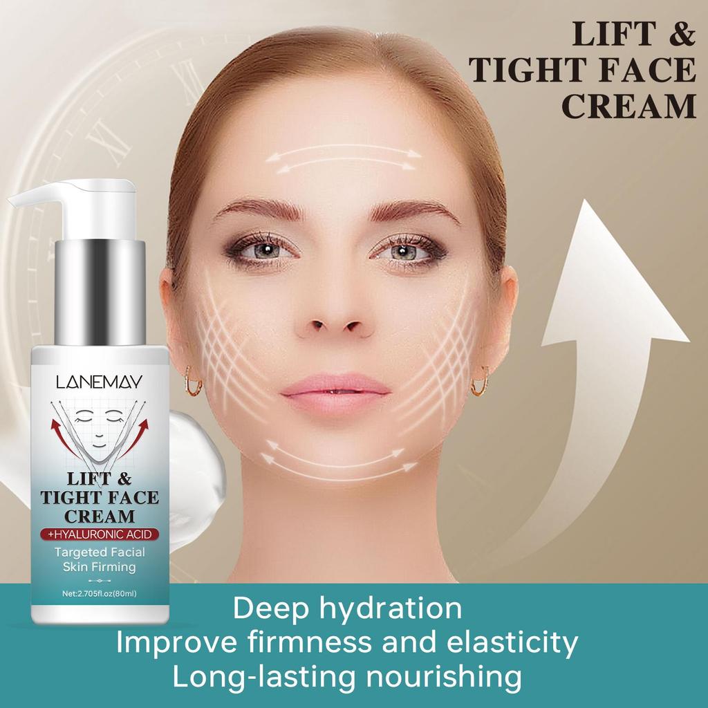 Firming FACE CREAM-With Vitamin E • Collagen-Improve Firmness and elasticity-Suitable for All Skin Types, 80ml