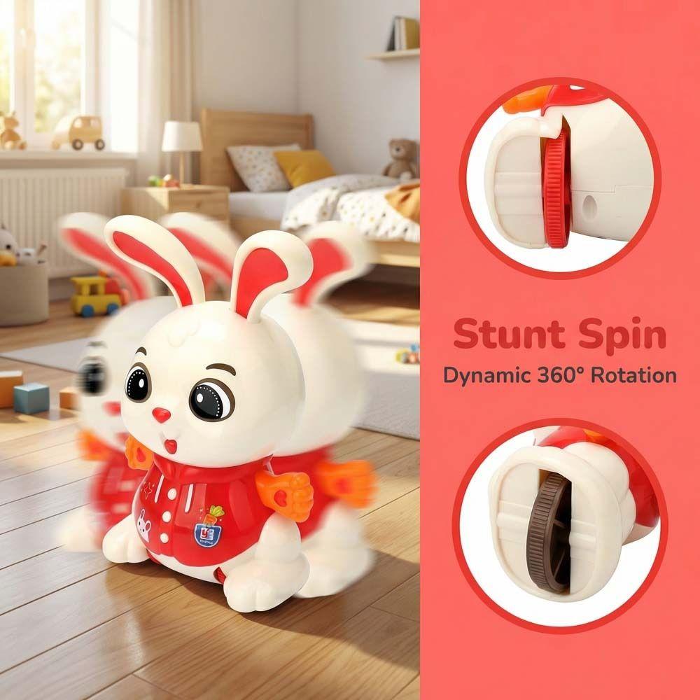 Light Effects Bunny Electric Toy Colorful Sound Kids Electric Bunny Toy  Birthday Gift
